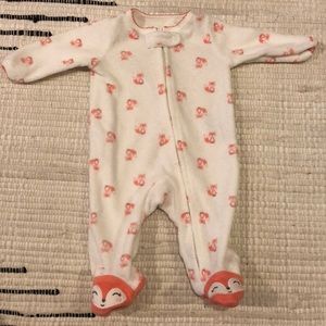 Newborn Carter’s Fox Footed Pajamas